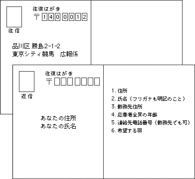 往復ハガキ（親子）