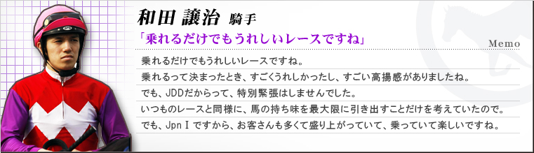 和田 譲治 騎手