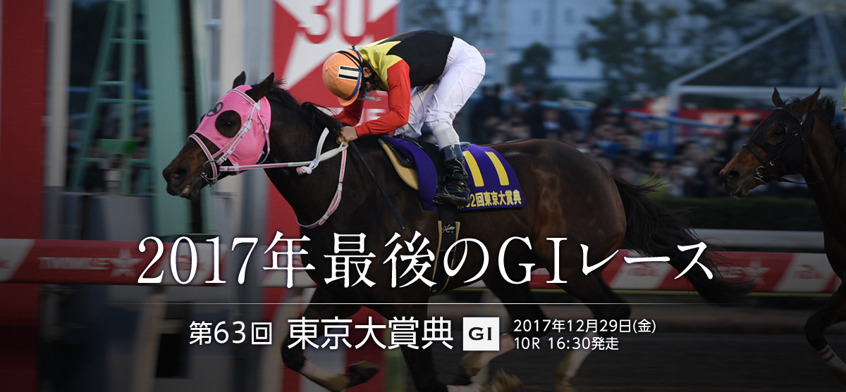2017年最後のGⅠレース 第62回東京大賞典 GI 2017年12月29日(金)16:30発走 image
